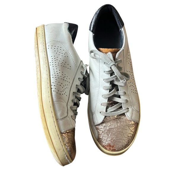P448 Pink Paint Crackle Sneakers, size 40 - Picture 1 of 6